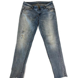 Soho New York & Company Women’s Boyfriend Jeans Size 6 Distressed Blue Denim